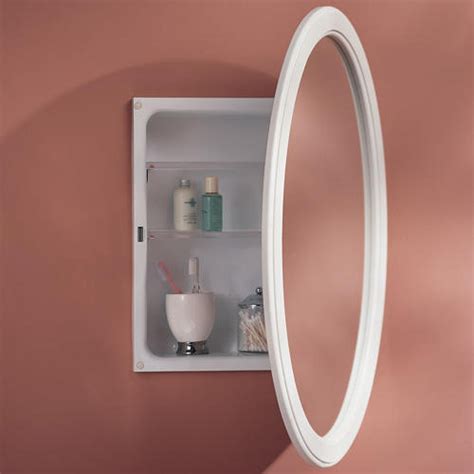 recessed oval bathroom medicine cabinet